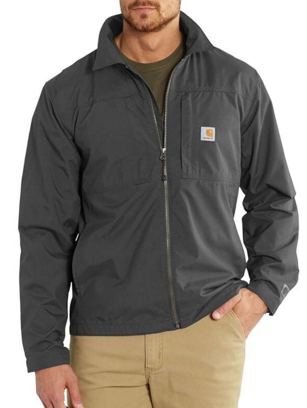 Carhartt Men’s Full Swing Briscoe Jacket Gray XL Rain Defender Workwear